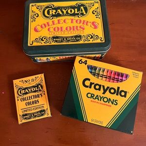 Vintage 1991 Crayola Collector’s Colors Limited Edition Tin